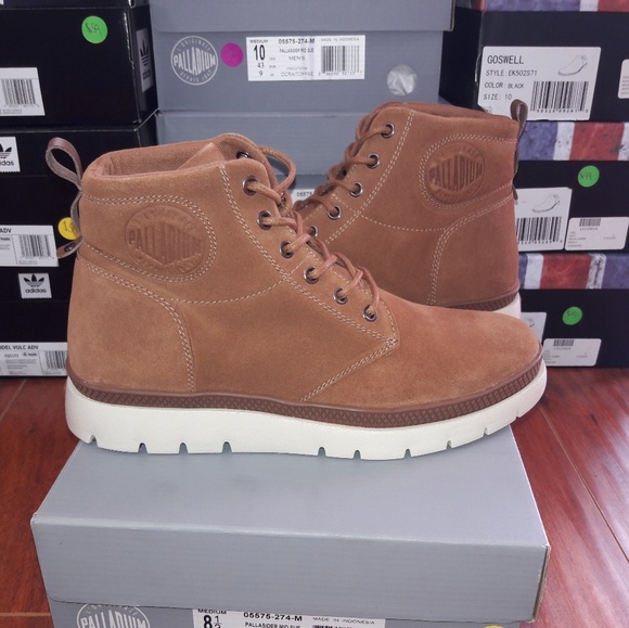 palladium suede boots